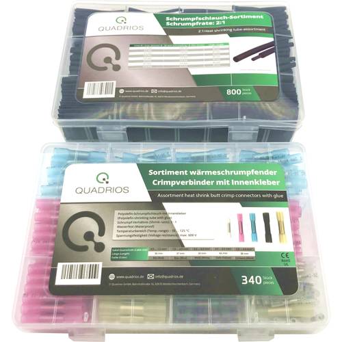 Thumbnail - Quadrios 2107C407 Stoßverbinder 0.3 mm² 6 mm² Vollisoliert Schwarz, Transparent 1140 St.