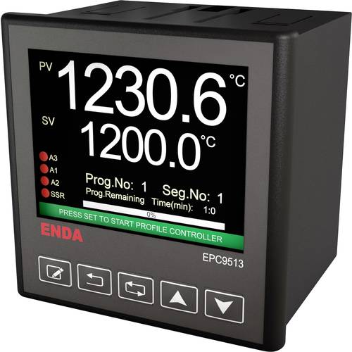 Enda EPC9513-230 PID Universalregler B, E, J, K, L, N, R, S, T, U, Pt100, NTC Relais 2 A, SSR (B x H) 96 mm x 96 mm
