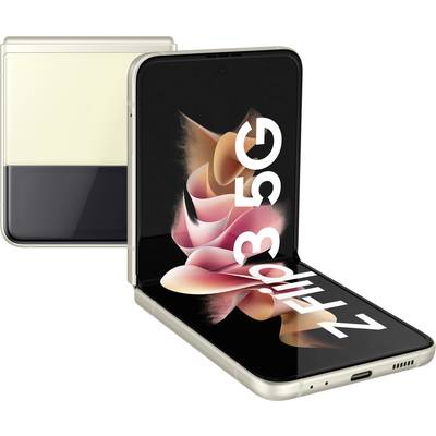 Samsung Galaxy Z Flip3 5G (F711B) 5G Smartphone 256 GB 17 cm (6.7 Zoll) Cream Android™ 11 Dual-SIM