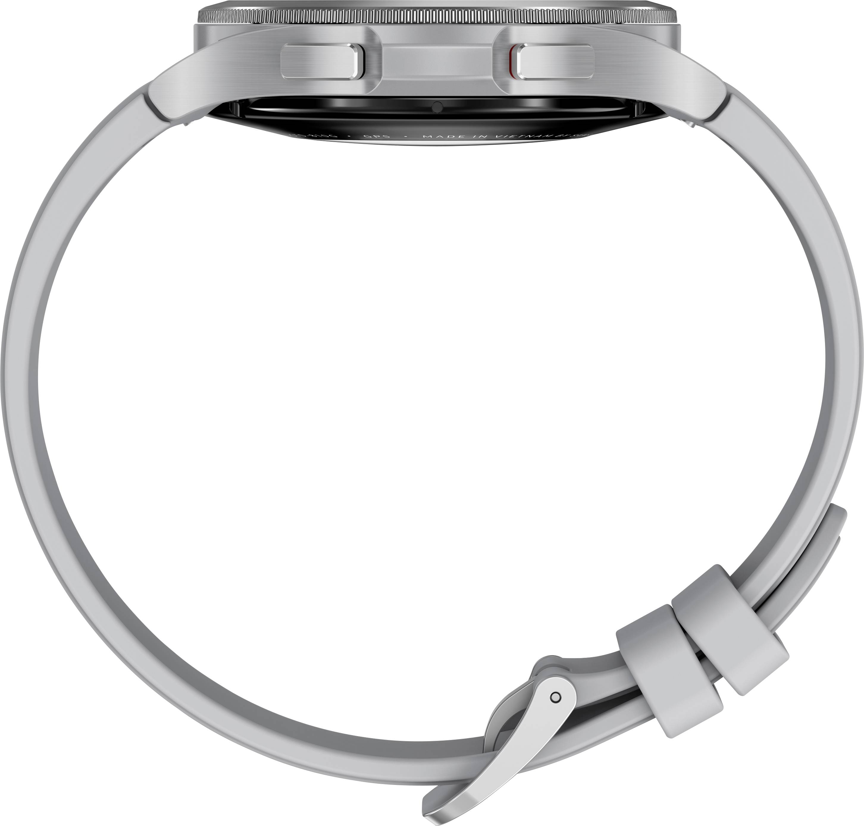 Samsung Galaxy Watch4 Classic - 46 mm - silber - intelligente Uhr mit Ridge Sport Band - Flouroelastomer - Silber - Anze-5