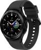 Samsung Galaxy Watch4 Classic - 46 mm - schwarz - intelligente Uhr mit Ridge Sport Band - Flouroelastomer - schwarz - An