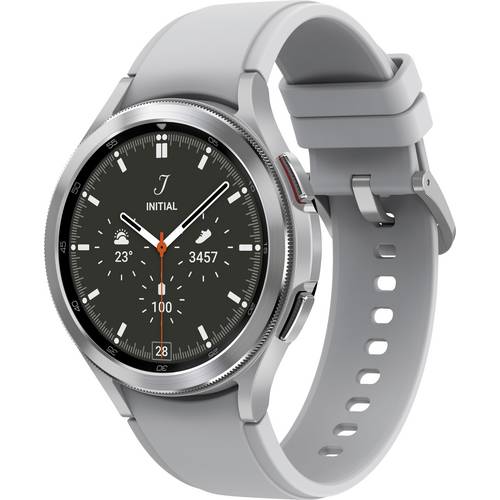 Samsung Galaxy Watch4 Classic LTE Smartwatch 46 mm Uni Silber/Weiß