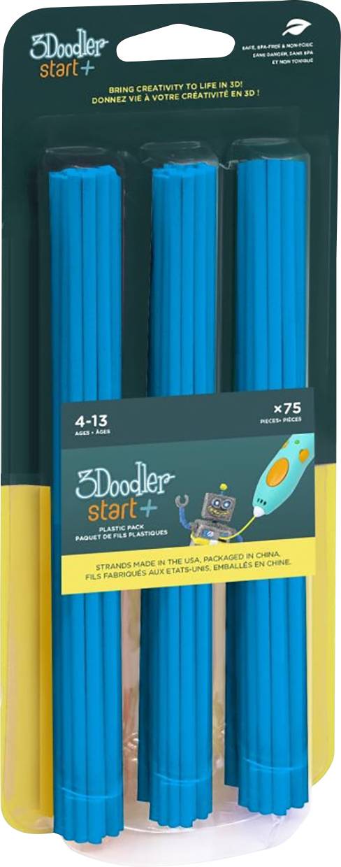 WOBBLEWORKS 3Doodler 3DS-ECO05-BLUE-75 Start Filament PLA Blau 75 St.