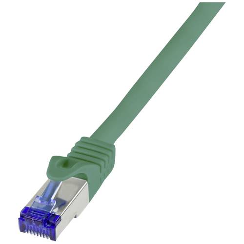 Thumbnail - LogiLink C6A025S RJ45 CAT 6a S/FTP 0.50 m Grün 1 St.