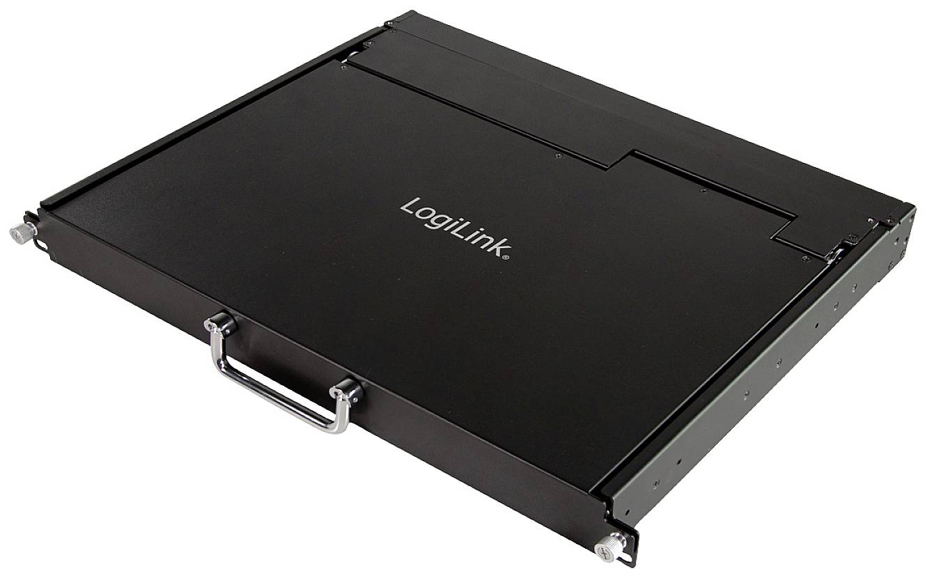 LOGILINK KVM Console 1-port, with 17\" LCD Screen, VGA, ultra short depth (DE)