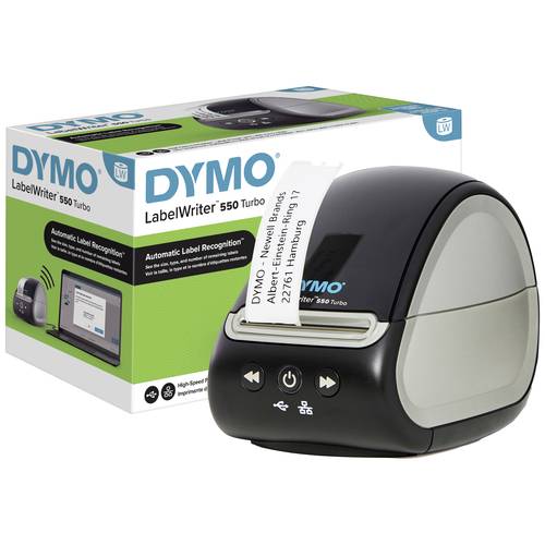 Thumbnail - DYMO Labelwriter 550 Turbo Etikettendrucker Thermodirekt 300 x 300 dpi Etikettenbreite (max.): 61 mm USB