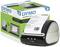 DYMO LabelWriter 5XL Verpackung und Drucker. Der Drucker gibt ein Versandetikett aus. Verpackung zeigt Bild des Druckers.