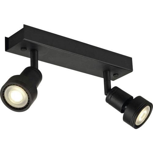 SLV 147370 PURI Deckenleuchte, Wandleuchte LED, Halogen GU10 Schwarz