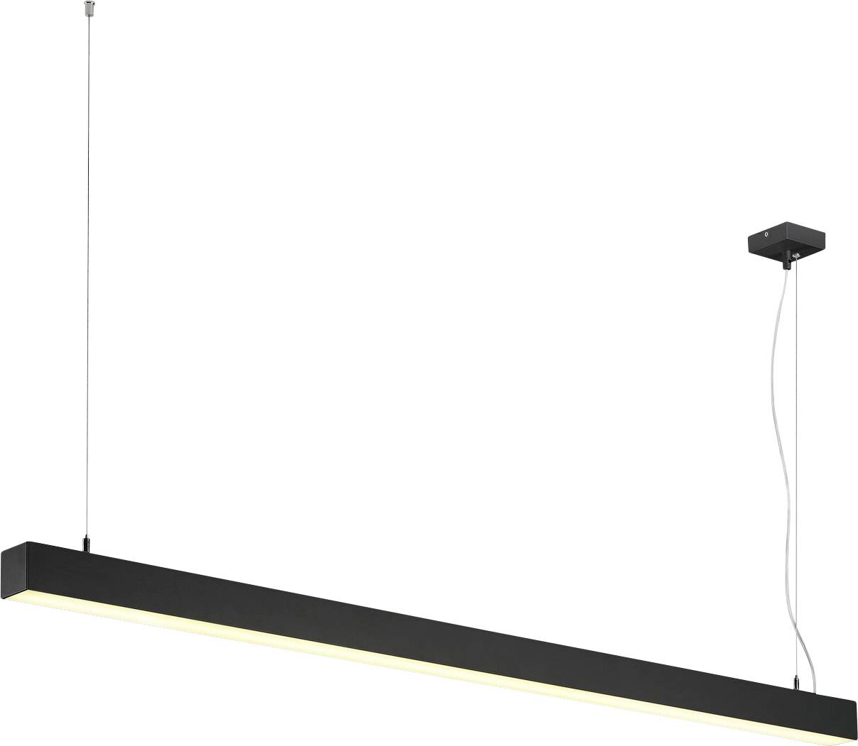 SLV Q-LINE DALI SINGLE LED 1001309 Pendelleuchte dimmbar 1500mm schwarz