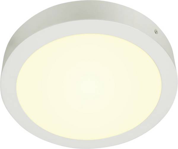 SLV SENSER 24 - LED Deckenaufbauleuchte rund Indoor (15W | Lichtfarbtemperatur 3.000K | Lichtstrom 1.140lm) - weiß
