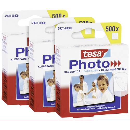 tesa Photo® Klebepads Weiß Inhalt: 1500 St.