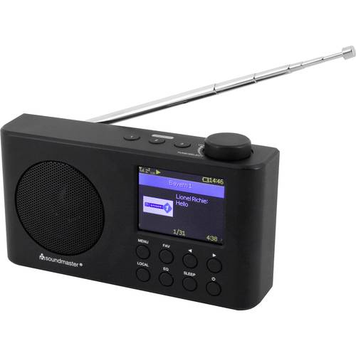 Thumbnail - soundmaster IR6500SW Internet Tischradio Internet, DAB+, UKW Bluetooth®, USB, WLAN, Internetradio wiederaufladbar Schwar...