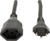 Max Hauri 114413 Strom Verlängerungskabel Schwarz 3.00 m H07RN-F 3G 1,5 mm² mechanische Beständigkeit