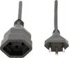 Max Hauri 114417 Strom Verlängerungskabel Schwarz 5.00 m mechanische Beständigkeit