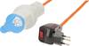 Max Hauri 163945 Steckdosenleiste mit Schalter Blau, Orange CH-Stecker 1 St.