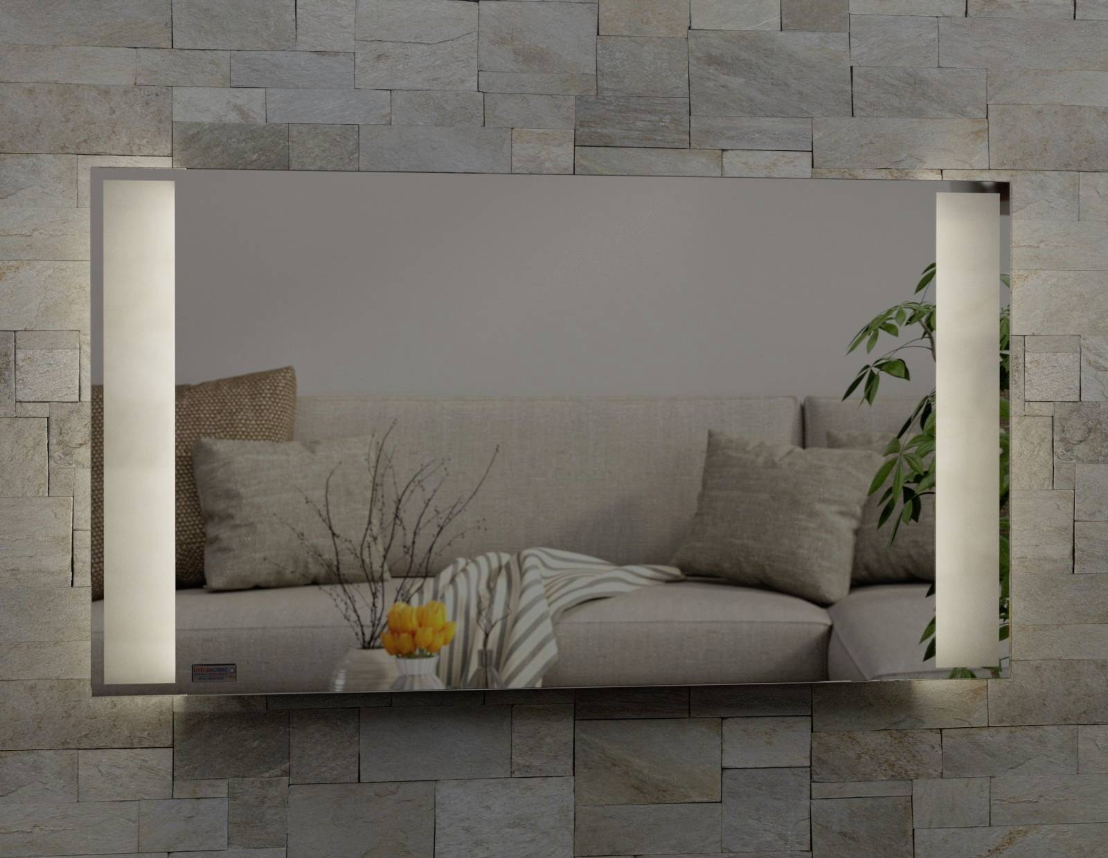 Infračervené topení Infranomic GHE-S-SL-96-LED, 400 W, titan