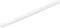 Ein weißer, zylinderförmiger Stab auf weißem Hintergrund.