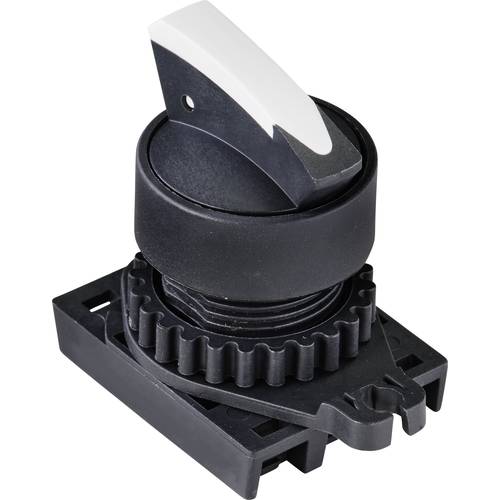 TRU COMPONENTS TC-9860128 S2SRN-S3AW Wahlschalter Knebel Weiß 1 x 90 ° 1 St.