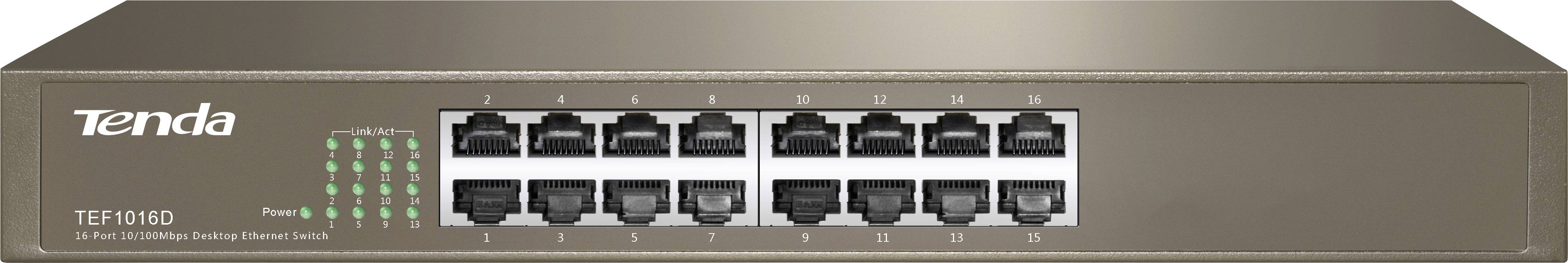 TENDA Switch TEF1016D 16-Port FE (10/100)