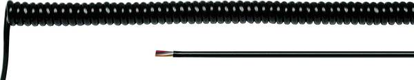 HELU 85779 Spiralkabel LiF12Y11Y 1000 mm / 4000 mm 8 x 0.50 mm² Schwarz 1 St.