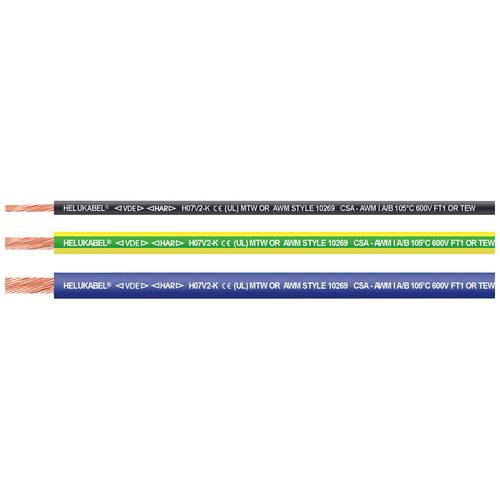Thumbnail - Helukabel 65450-1500 Einzelader H07V2-K 1 x 1.50 mm² Orange 1500 m