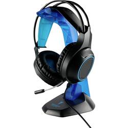 Image of Berserker Gaming FRODI Gaming Headset 2x 3.5 Klinke (Mikro/Kopfh.), USB schnurgebunden Over Ear Schwarz, Blau Stereo