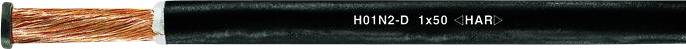 HELU 31033-100 Schweißleitung H01N2-E 1 x 16 mm² Schwarz 100 m