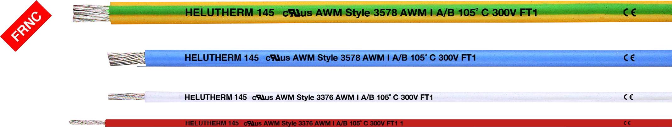 Helukabel 61835-1000 Hochtemperaturader HELUTHERM 145 1 x 0.326 mm² Weiß 1000 m