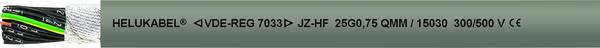 HELU 15003 Schleppkettenleitung JZ-HF 4 G 0.5 mm² Grau 100 m