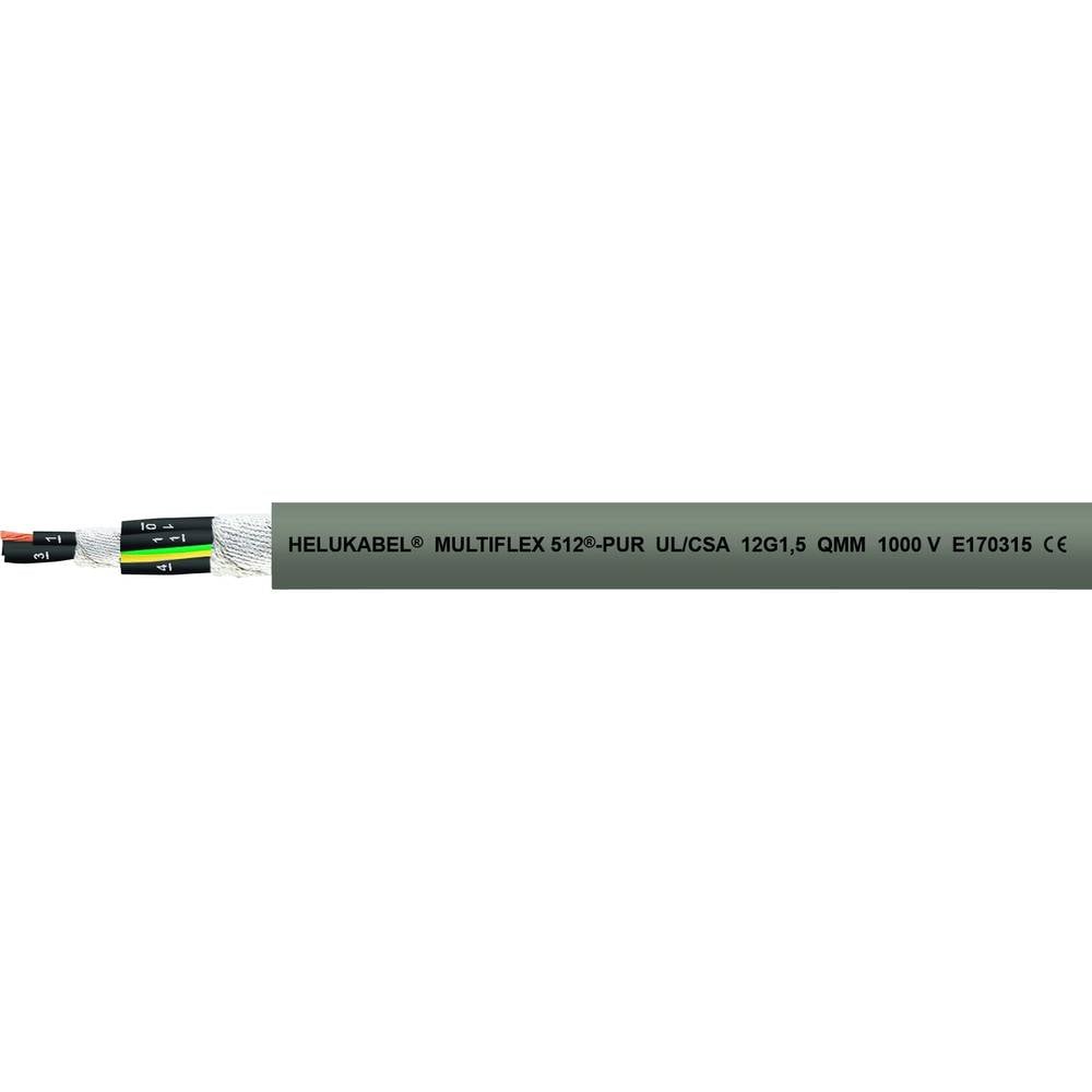 Helukabel 21603 Geleiderkettingkabel M-FLEX 512-PUR UL 25 G 1.50 mm² Grijs 100 m
