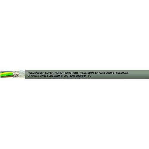 Helukabel 49824-1000 Schleppkettenleitung S-TRONIC-330 C-PURö 10 x 0.34 mm² Grau 1000 m