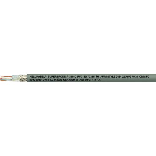 Helukabel 49947-500 Schleppkettenleitung S-TRONIC-310-C-PVC 10 x 0.34 mm² Grau 500 m