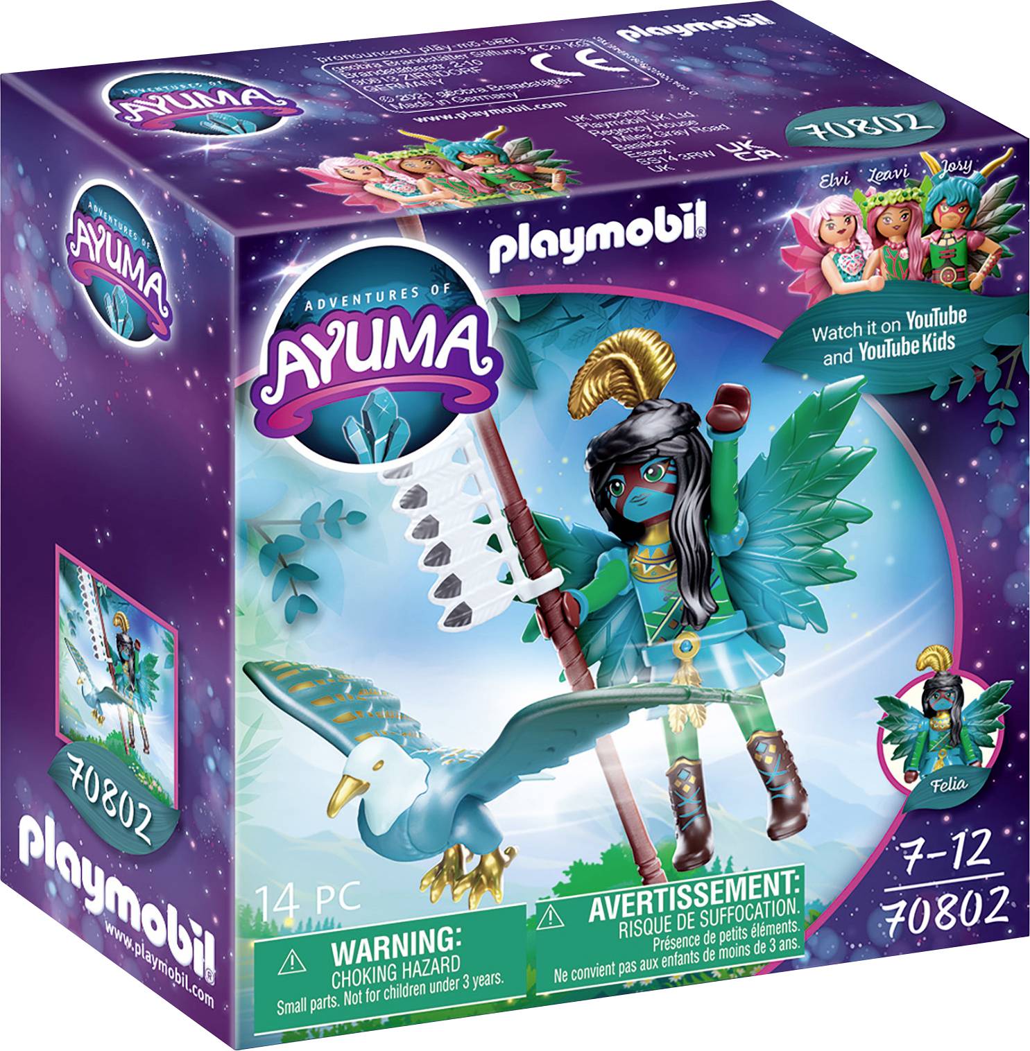 PLAYMOBIL 70802 Adventures of Ayuma - Knight Fairy mit Seelentier, Konstruktionsspielzeug