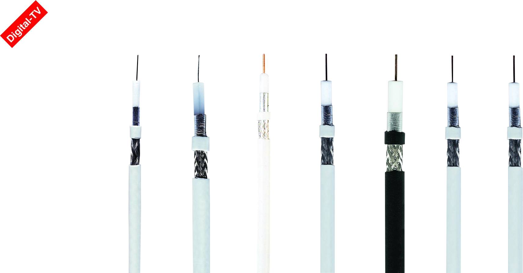 HELU 400197 Koaxialkabel Außen-Durchmesser: 6.80 mm 75 Ω Schwarz 100 m