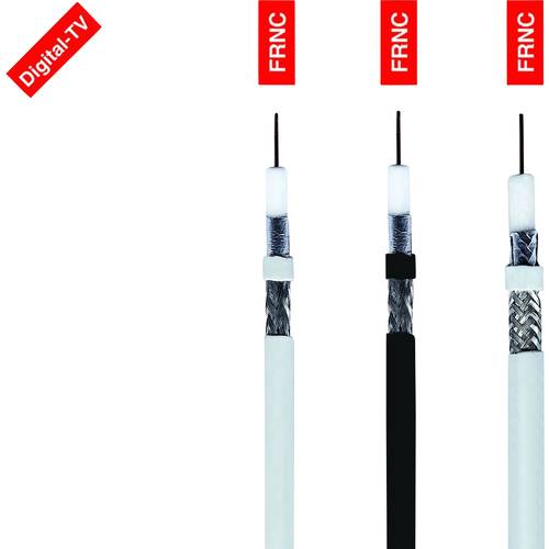 HELU 40019 Koaxialkabel Außen-Durchmesser: 6.80 mm 75 Ω Schwarz 100 m