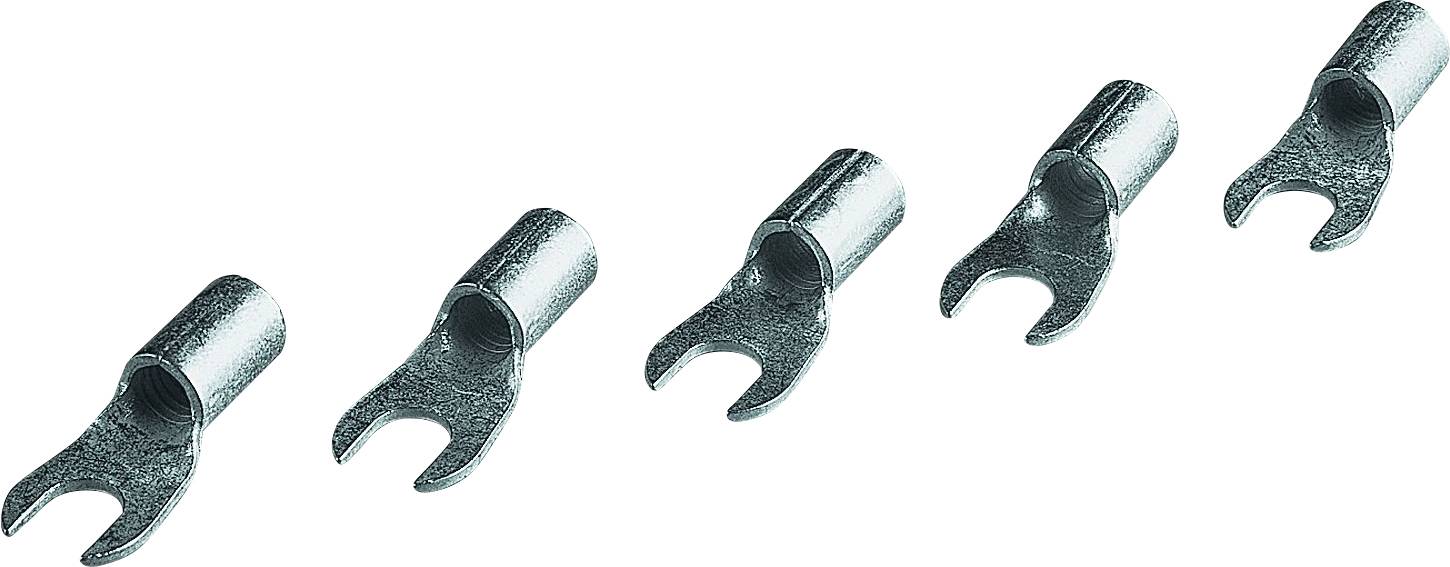 HELUKABEL 91553 Gabelkabelschuh 6.00 mm² Unisoliert Silber 100 St.