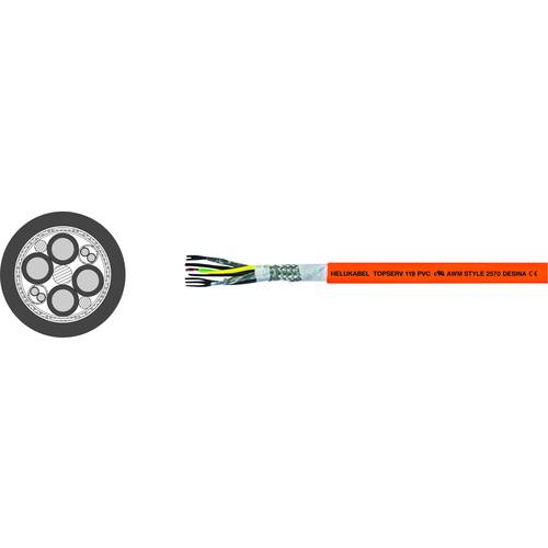 Helukabel TOPSERV® 119 Servoleitung 4 G 4 mm² + 2 x 1 mm² Orange 707293 100 m