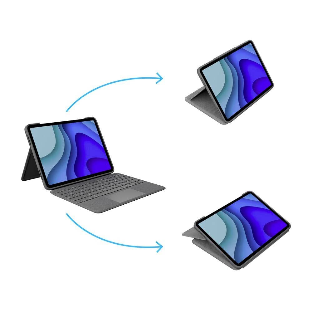 Logitech Folio Touch Tablet-Tastatur mit Hülle Passend für Marke (Tablet):  Apple iPad Pro 11 (1. Generation), iPad Pro 1 kaufen