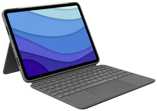Logitech Combo Touch Tablet-Tastatur mit Hülle Passend für Marke (Tablet): Apple iPad Pro 11 (1. Generation), iPad Pro 11 (2. Generation), iPad Pro 11 (3. Generation), iPad Pro 11 (4. Generation) Apple iOS®