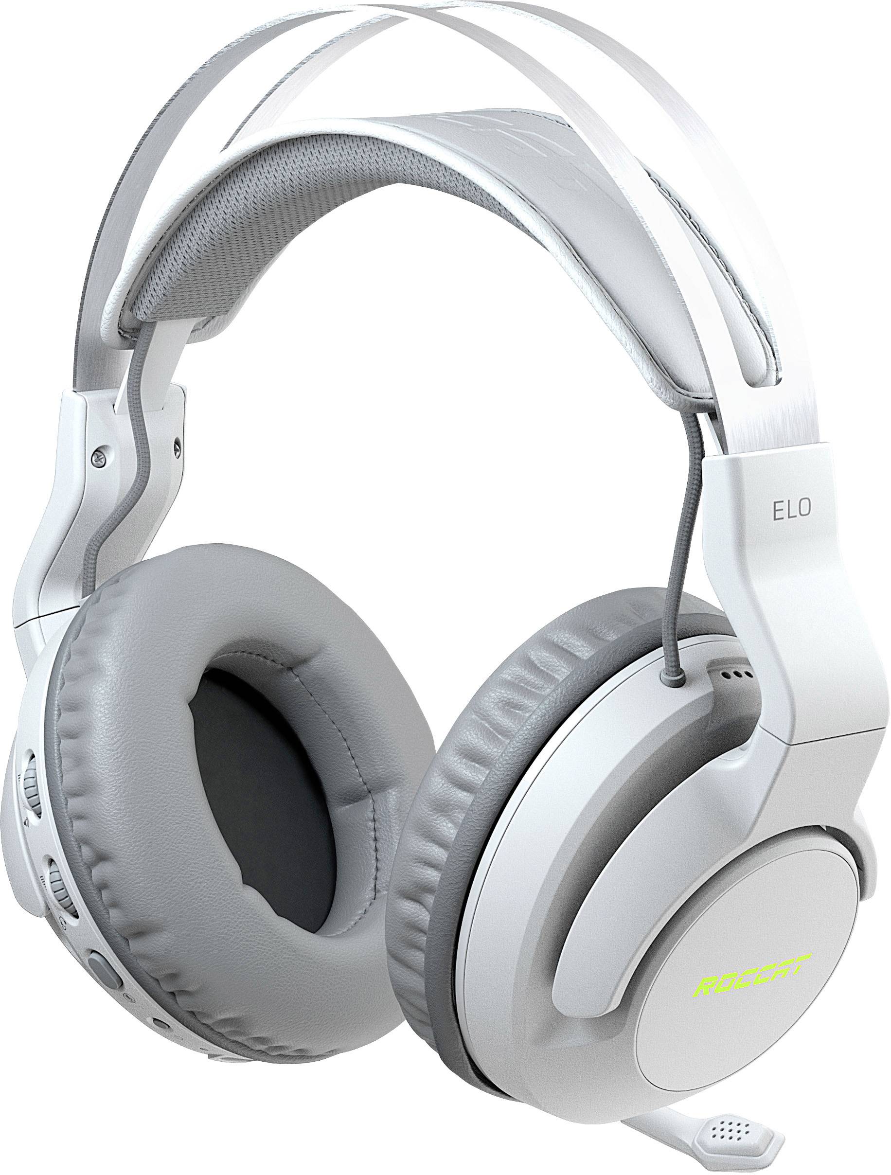 ROCCAT ELO Gaming Headset USB, Bluetooth schnurlos, Stereo Over Ear Weiß