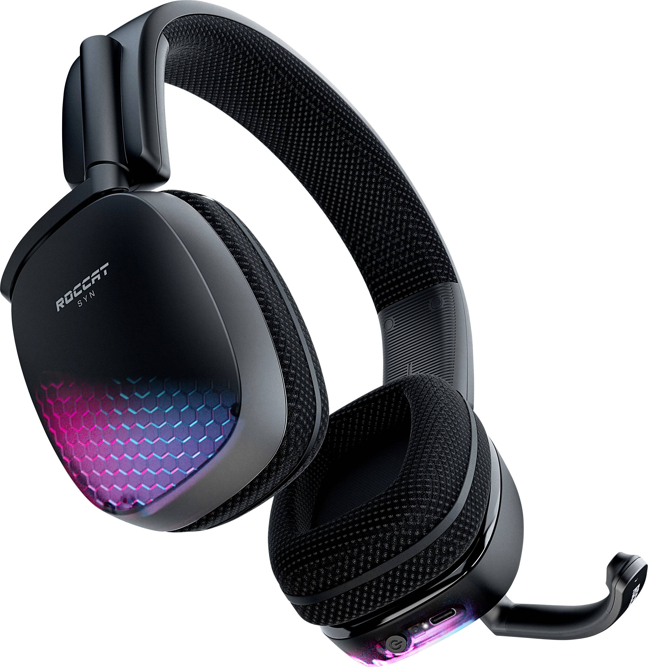 ROCCAT SYN Pro Air Gaming Headset USB, Bluetooth schnurlos, Stereo Over Ear Schwarz