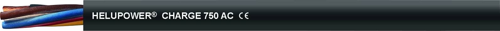 HELU 17001066-50 Ladeleitung HELUPOWER® CHARGE-750-AC 5 G 2.50 mm² + 1 x 0.50 mm² Schwarz 50 m