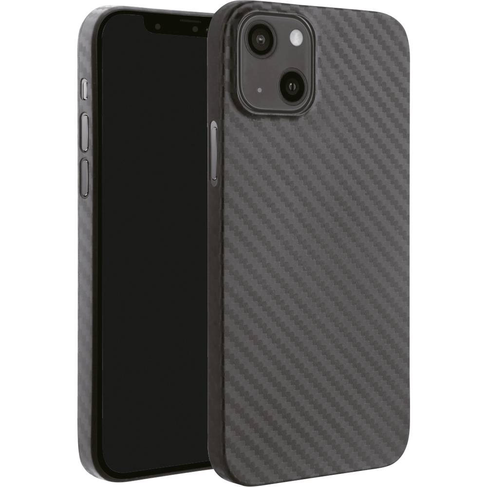 Vivanco Pure Backcover Apple iPhone 13 Carbon Inductieve lading, Stootbestendig
