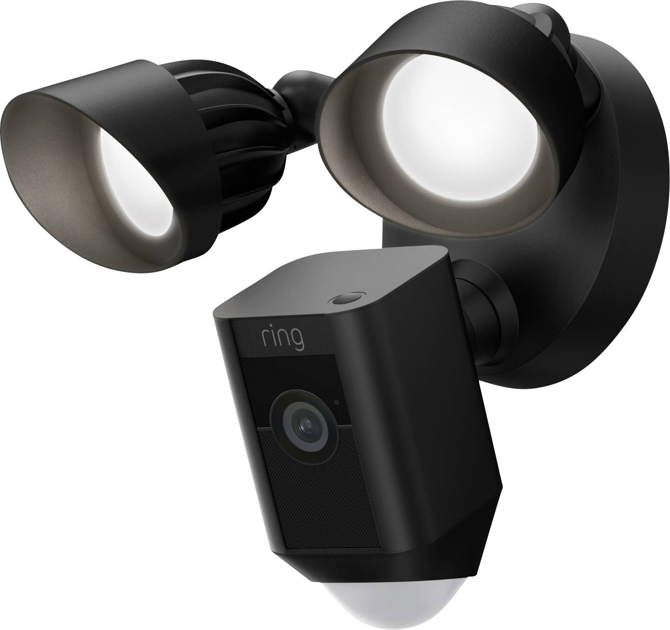 RING Floodlight Cam Wired Plus - Netzwerk-Überwachungskamera - Außenbereich - wetterfest - Farbe (Ta