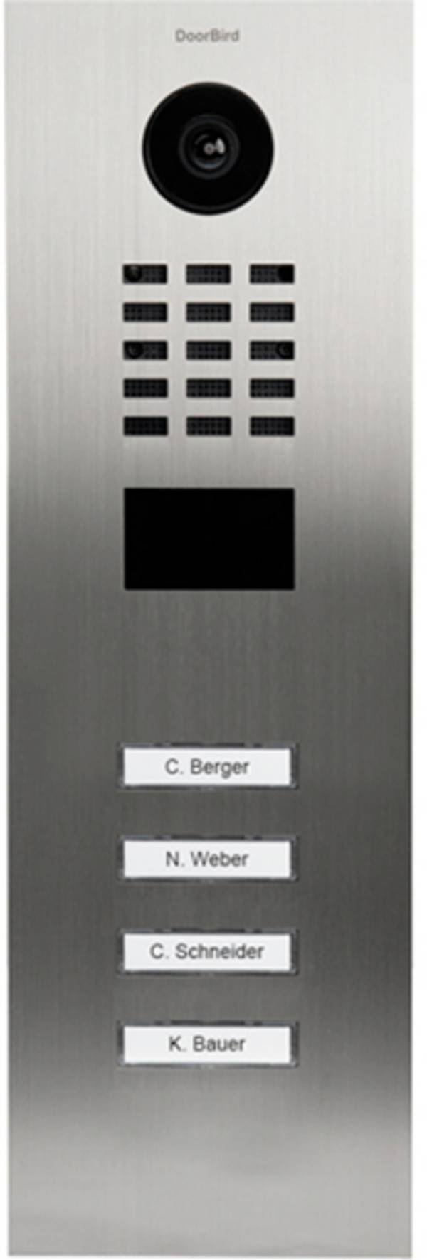 DoorBird D2104V  IP-Video-Türsprechanlage LAN Außeneinheit  Edelstahl V4A (gebürstet)