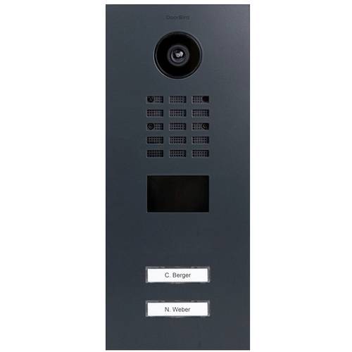 Thumbnail - DoorBird D2102V IP-Video-Türsprechanlage LAN Außeneinheit Edelstahl, RAL 7016 (seidenmatt)