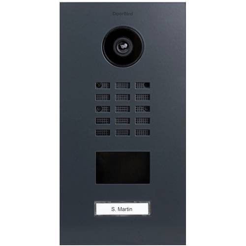 DoorBird D2101V IP-Video-Türsprechanlage LAN Außeneinheit Edelstahl, RAL 7016 (seidenmatt)