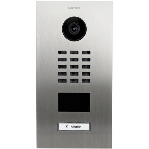 DoorBird D2101V IP-Video-Türsprechanlage LAN Außeneinheit Edelstahl V4A (gebürstet)