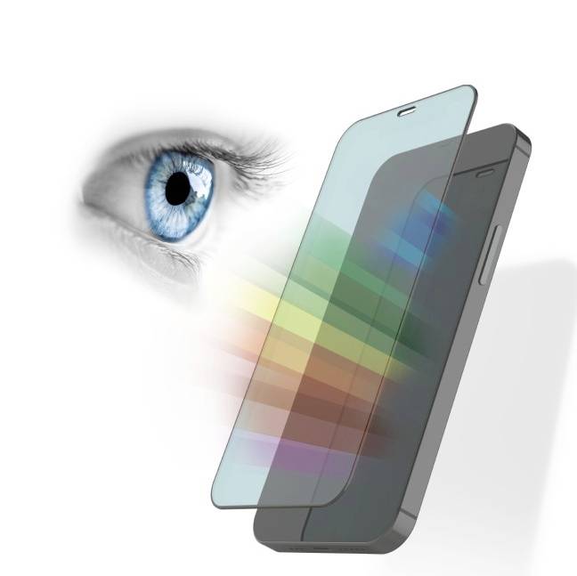 HAMA Anti-Bluelight+Antibakt. Displayschutzglas Passend für (Handy): Apple iPhone 13/13 Pro 1 S