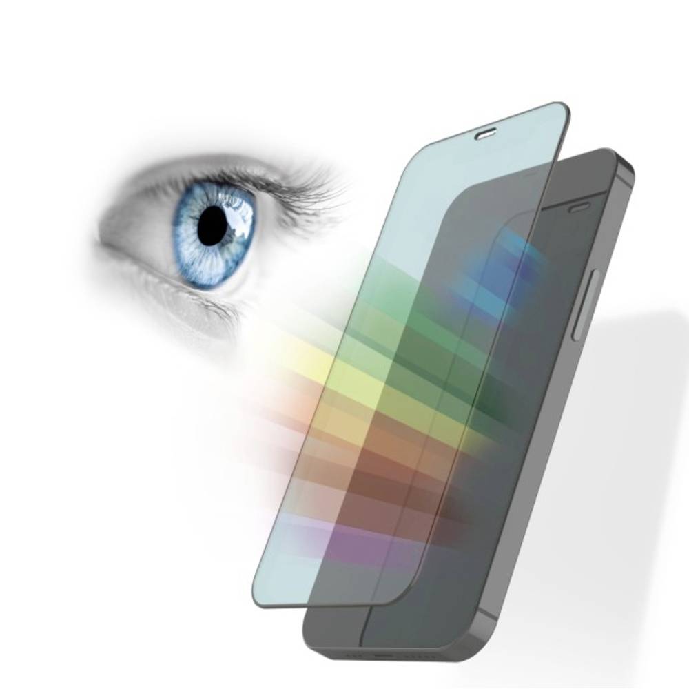 Hama Anti-Bluelight+Antibakt. Screenprotector (glas) Geschikt voor: Apple iPhone 13-13 Pro 1 stuk(s)